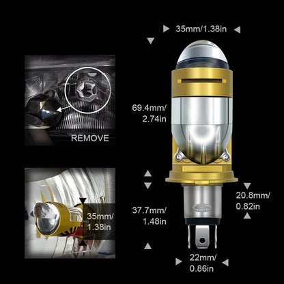 Nighttime Driving Silver H4 Bulb Easy Install Car Lighting Solution Adapter Canbus Light Advanced Cooling System