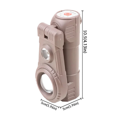 360° Rotating Magnetic LED COB Headlamp, Adjustable Multi-Light Waterproof Work Light, USB Type-C Rechargeable, Outdoor Camping