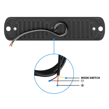 Luz de advertencia estroboscópica LED, luz estroboscópica, barra de luz intermitente, lámpara de baliza para camión, automóvil, luz de tráfico ámbar, 12 V, 24 V, luz constante para automóvil