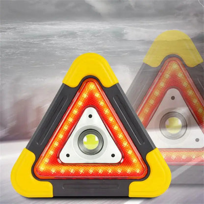 Waterproof Car Triangle Warning Light Led Emergency Light 3 In 1 Bright Warning Triangle Camping Light Car Accessories Portable