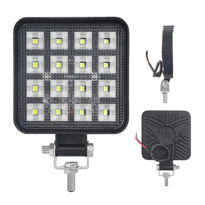 New 4Inch Square 64LED Driving Floodlight Waterproof LP68 Work Led Headlights Flood Flash Working Lights for Tractors