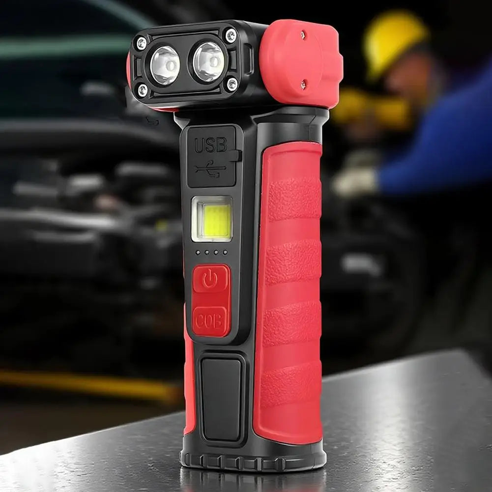 High Power Portable Flashlight Multifunctional Work Light with Clip Super Bright Pocket Torch Light LED Magnetic  Mini Keychain
