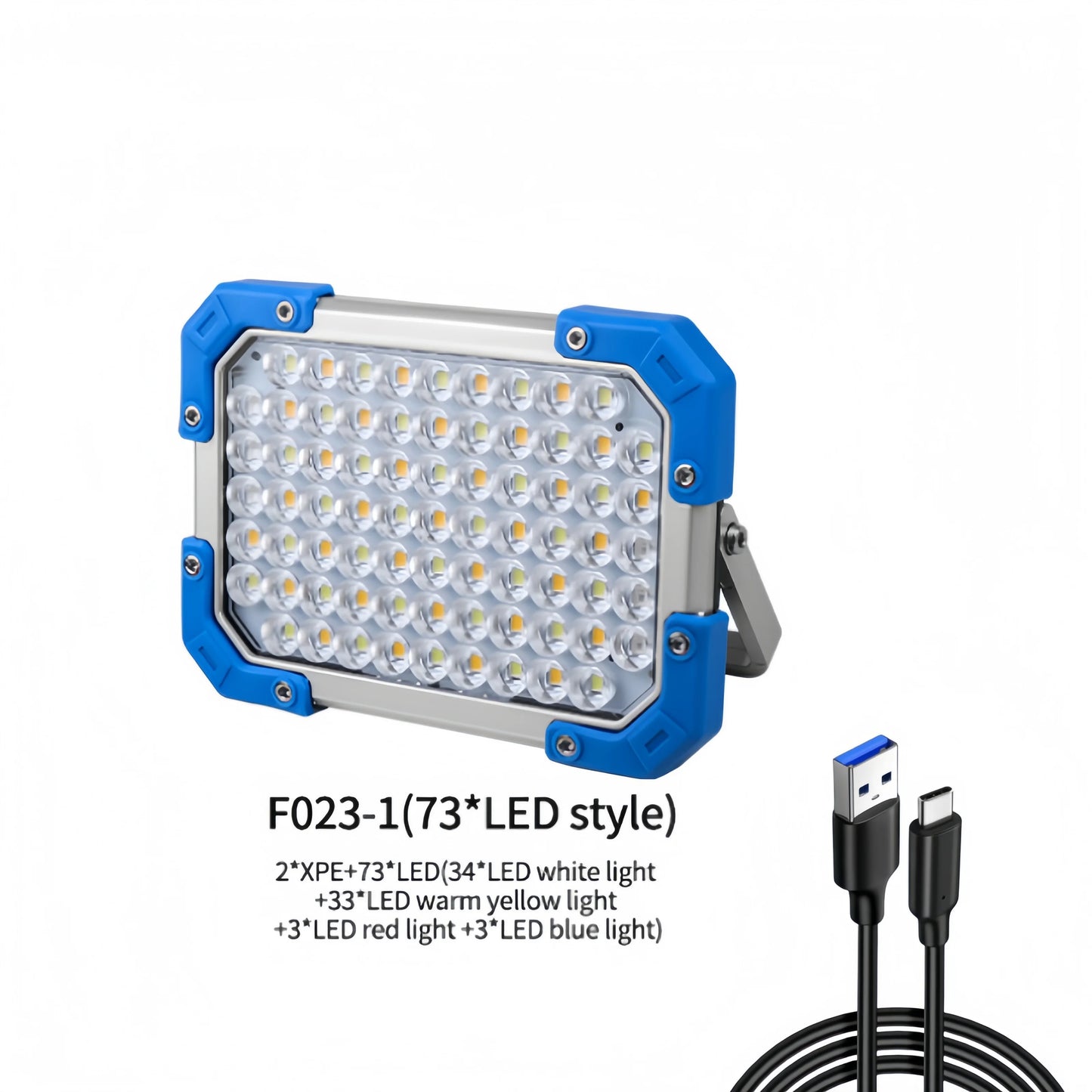 Super Bright LED Outdoor Multifunctional Portable Work Light Long Battery Life Camping Light Outdoor Camping Emergency Work Lamp