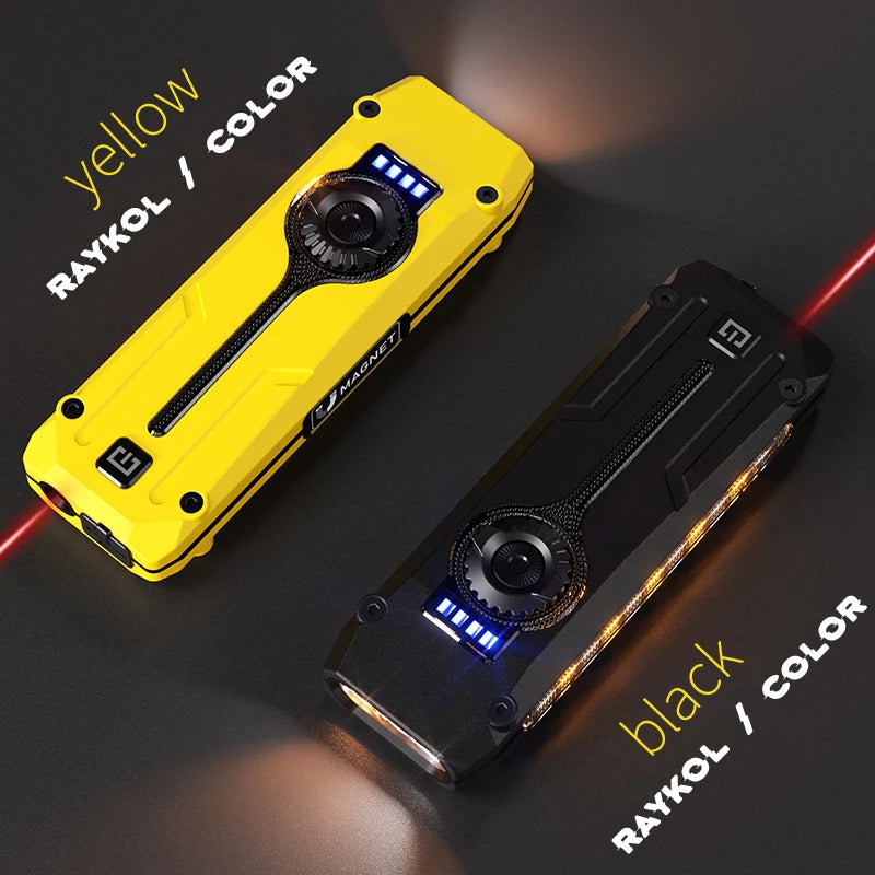 RGB Colorful Flashlight Multi-Light Outdoor Lamp with Pen Clip And Magnet - White Yellow Purple Red Strong Light Flat Lamp DTO11