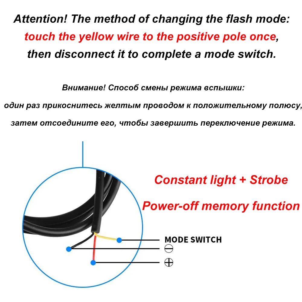 Luz de advertencia estroboscópica LED, luz estroboscópica, barra de luces intermitentes, luz de baliza para camión, luz de señal de giro y freno de tráfico ámbar, 12 V y 24 V