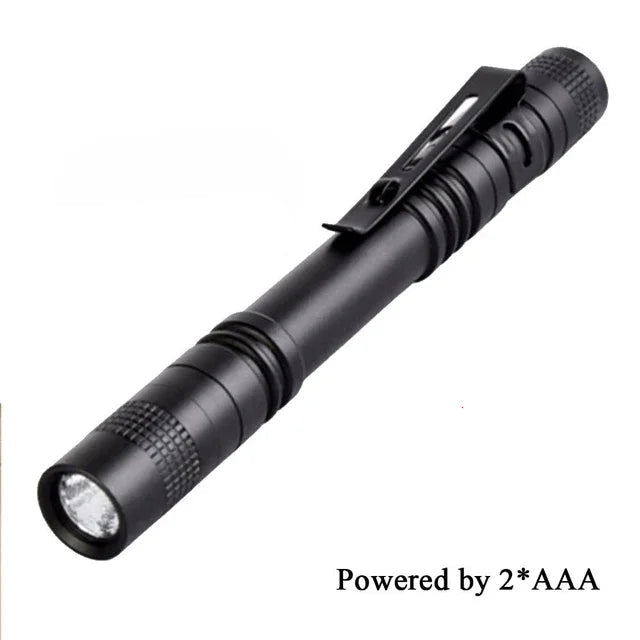 Mini LED Flashlight XPE Portable Zoom Pen Light Waterproof Torch Camping Emergency Outdoor Walking Lantern Keychain Flashlight