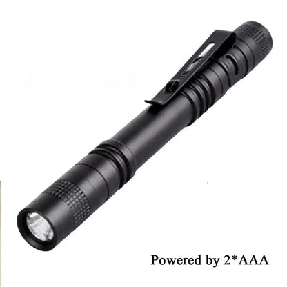 Mini LED Flashlight XPE Portable Zoom Pen Light Waterproof Torch Camping Emergency Outdoor Walking Lantern Keychain Flashlight