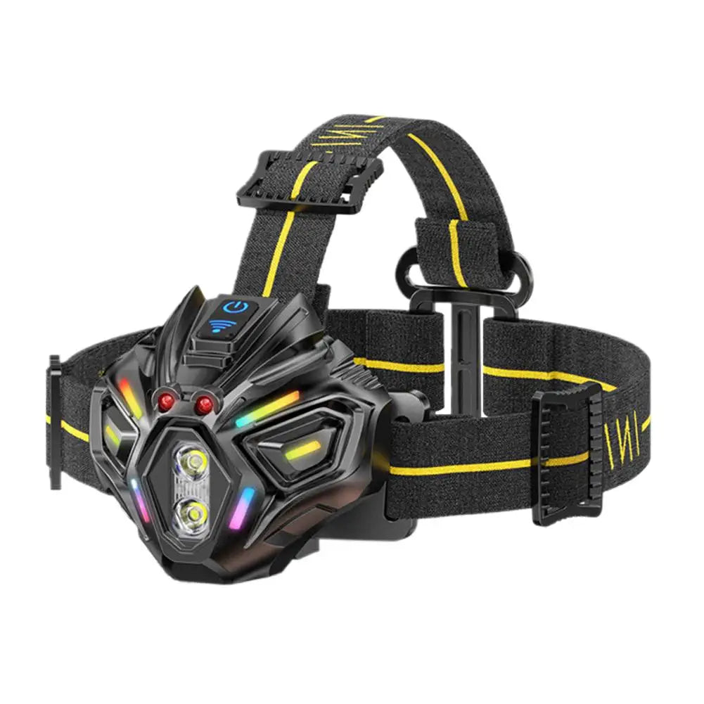 Motion Sensor Headlamp USB Type C Fast Charging 16modes Powerful Headlamp Torch Battery For Outdoor Camping