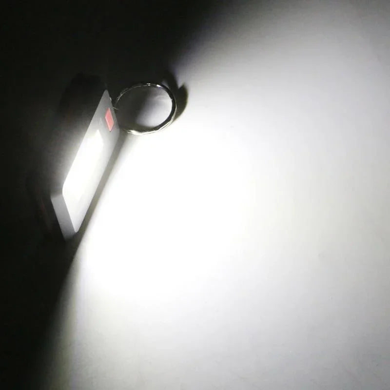 Portable Mini LED Keychain Key Chain Keyring Torch Light Lamp with Carabiner for Camping Hiking Fishing Keychain 313