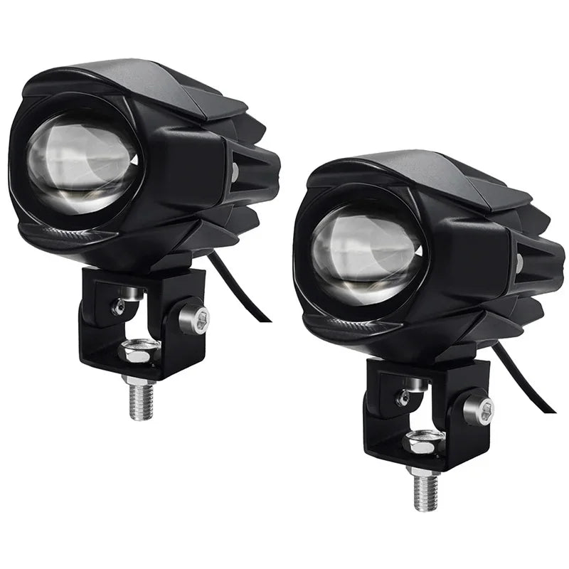 New Motorcycle LED Fog lights Spotlight Auxiliary Fog Lamps High Low Beam Driving Work Lights Lens 6000lm Sled Trucks Universal