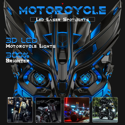 Auxiliary Lights LED Spot Driving Fog Lights for R1200GS F800GS K1600 Universal Motorcycle 40W 6000K Fog Lamps
