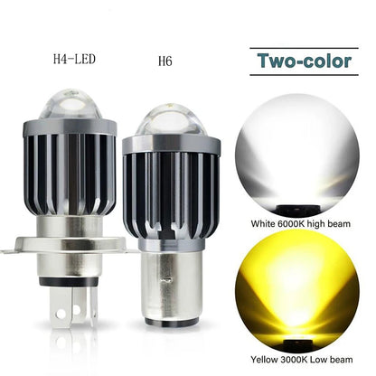 Motorcycle Headlight LED Bulb H6 H4 BA20D Beam Motorcycle Headlight Scooter Accessories Headlight