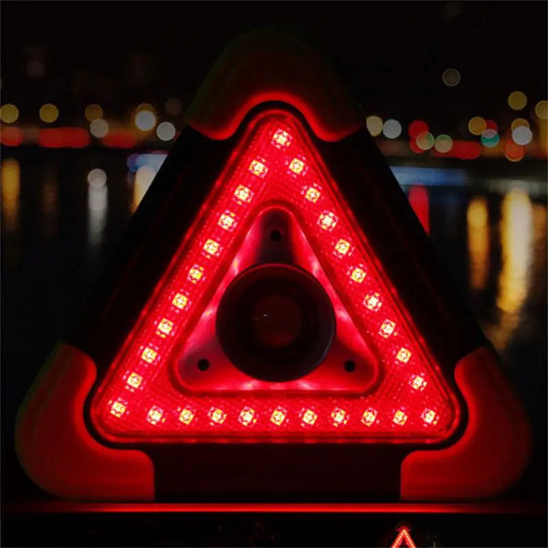 Waterproof Car Triangle Warning Light Led Emergency Light 3 In 1 Bright Warning Triangle Camping Light Car Accessories Portable