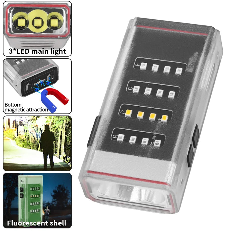 LED Auto Repair Working Light Power Display Outdoor Camping Lantern IPX5 Waterproof Emergency Work Light 3000mAh for Night Work