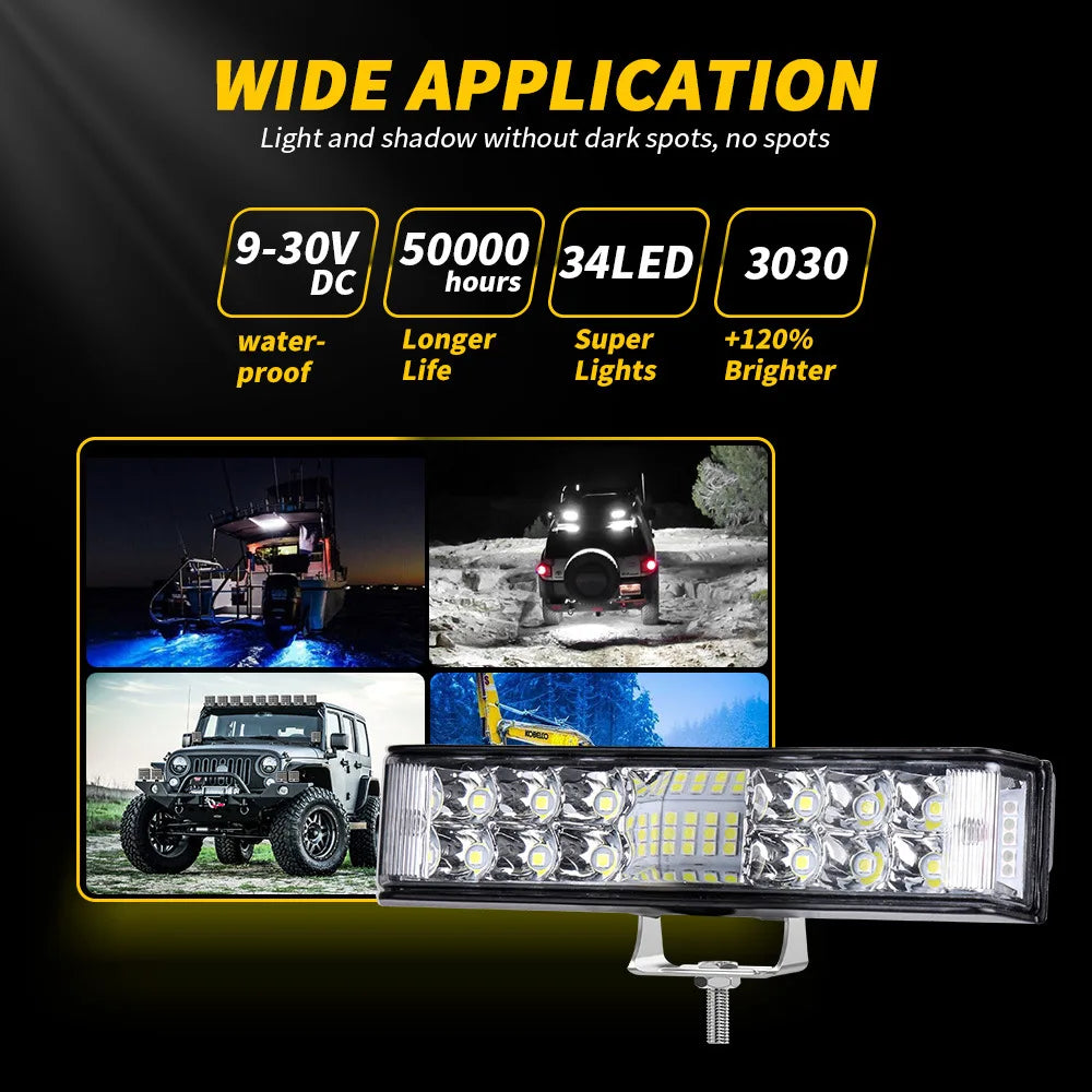 Car led working lights A font 18W daytime running lights Driving fog lights inspection light Agricultural light