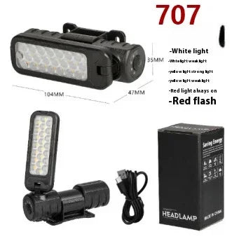 LED Rechargeable Headlamp High Bright Head Lamp With 6 Modes Headlight Waterproof Head Flashlight Camping Light