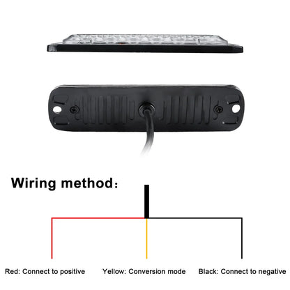 Luz estroboscópica LED, luces intermitentes para rejilla, luz de emergencia para automóvil, luz de advertencia de 6 LED, luces policiales para automóvil, luz estroboscópica LED para CAMIÓN, 12 V, 24 V