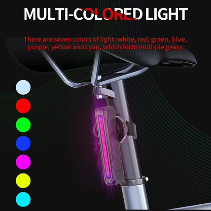 Light-Sensitive Bike Rear Light Super Bright Led Bicycle Light USB Rechargeable Seatpost Light Safety Warning Bicycle Taillight
