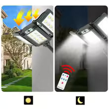 LED COB Outdoor Solar Lights Remote Control Ground Insertion Landscape Garden Lawn Light Motion Sensor Street Wall Lamp HS V97