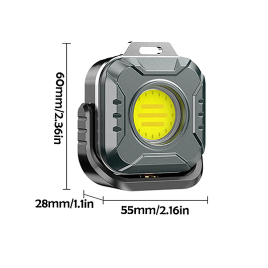 Super Bright COB Work Light Rechargeable Portable Flashlight LED Camping Lamp 360°Foldable Dimming Emergency Car Repairing Lamp