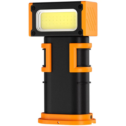 Mini LED COB Rotating Adjustable Work Light with Magnetic Base Portable Charging Flashlight Multifunctional Illumination Tool