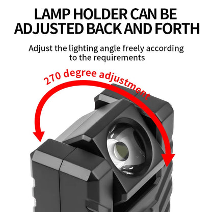 Hanging Ear Detachable Headlamp Sensor Camping Headlight Mini Portable Flashlight Magnetic Work Light Waterproof Emergency Lamp