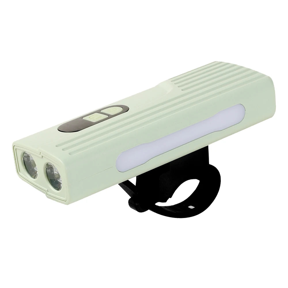 Bicycle Front Light with Colorful Warning Side Light Digital Display MTB Head Light Bottom Magnet Flashlight Cycling Accessories