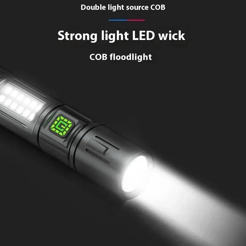 Powerful Rechargeable Led Flashlight Strong Led Flashlight With Battery Torch For Fishing Hunting Camping Lanter CY-011