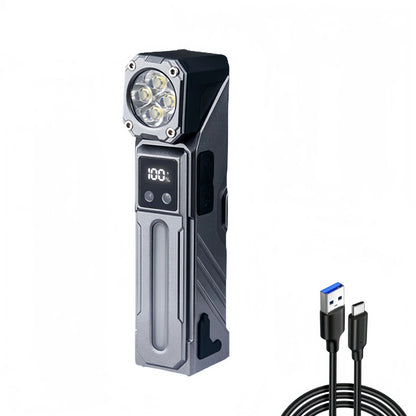 Corner multi-function flashlight colorful atmosphere light magnetic flashlight work light headlight bicycle light