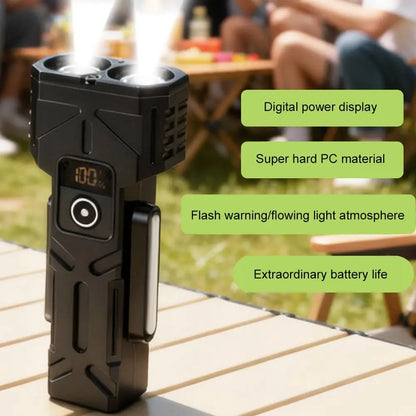 Flashlight set Innovative Multi-functional Portable LED Flashlight with Magnetic Torch, Perfect for Hiking Camping Adventures