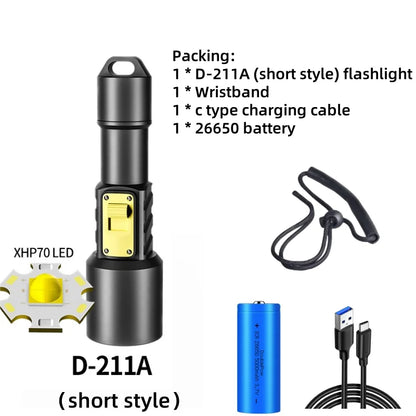 Upgrade Diving Flashlight Powerful Profession Underwater Lantern Rechargeable Dive Torch IP8 Waterproof Scuba Lamp