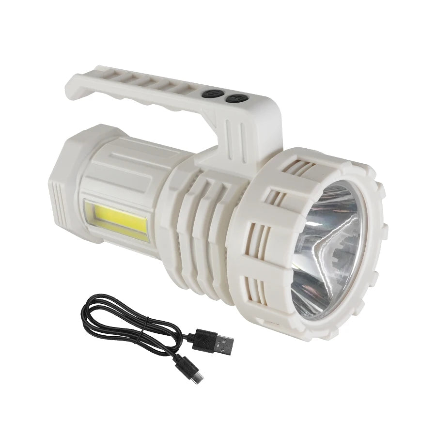 NEW Most Powerful Flashlights Rechargeable LED Torch Outdoor Emergency Camping Hiking Portable Lantern With COB YJ-C03