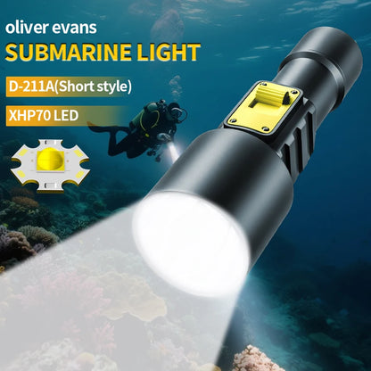 Upgrade Diving Flashlight Powerful Profession Underwater Lantern Rechargeable Dive Torch IP8 Waterproof Scuba Lamp