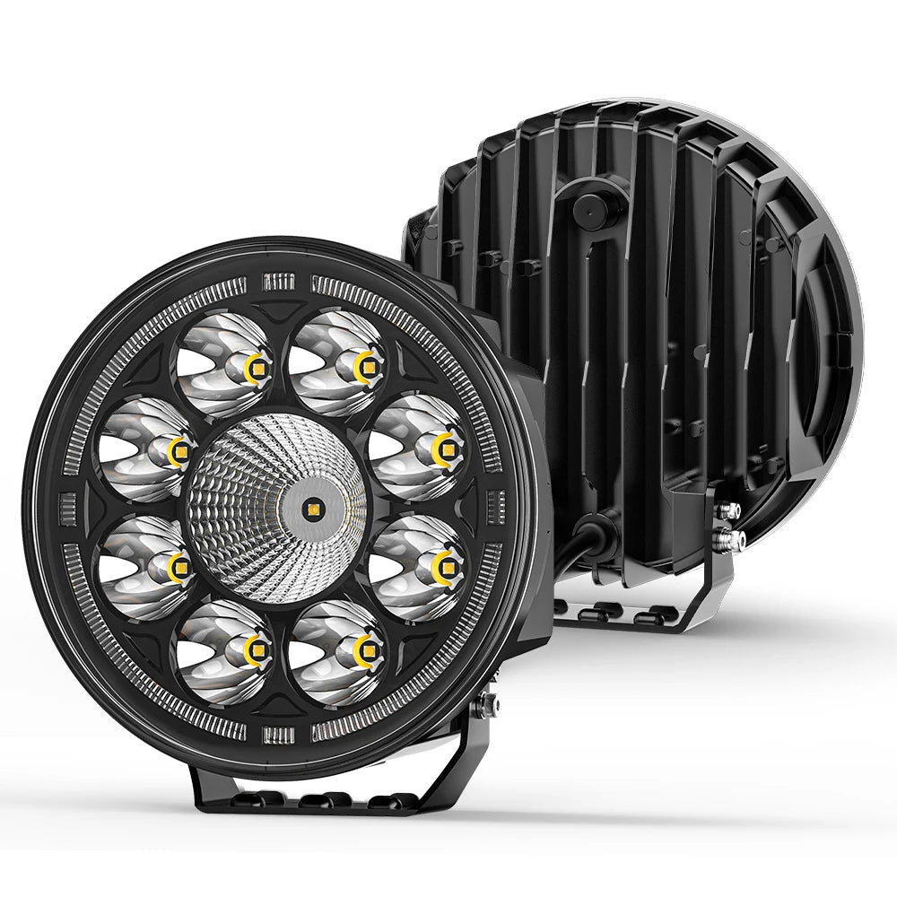 7" Round Car Working Light Truck Off-Road Driving Light Retrofitted Front Headlight Auxiliary Car Light Day Running Light 7R04