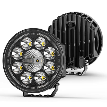 7" Round Car Working Light Truck Off-Road Driving Light Retrofitted Front Headlight Auxiliary Car Light Day Running Light 7R04