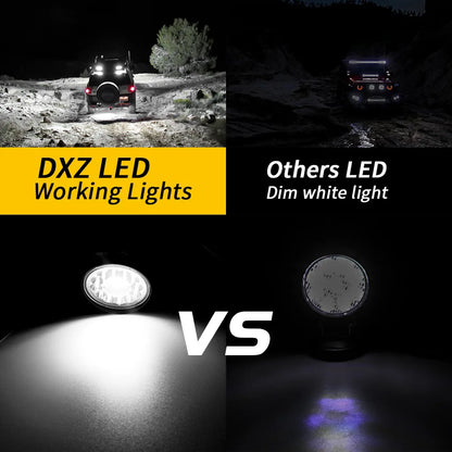 Car LED Work Light Round Spot Light 4-inch 33LED High Power Work Light Modification Truck Front Spot Light