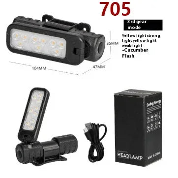 LED Rechargeable Headlamp High Bright Head Lamp With 6 Modes Headlight Waterproof Head Flashlight Camping Light