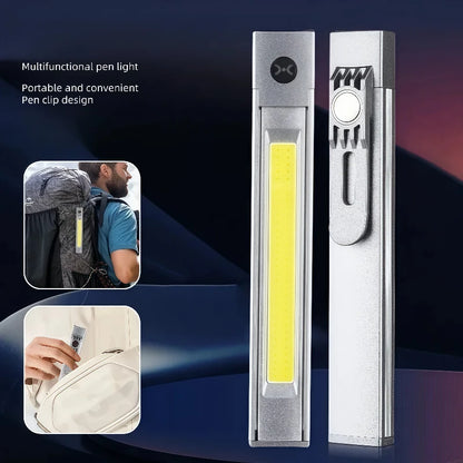 Super Bright LED Keychain Flashlight USB-C Rechargeable IPX4 Waterproof Mini Torch Light with Magnet,Gift for Men Dad Kids