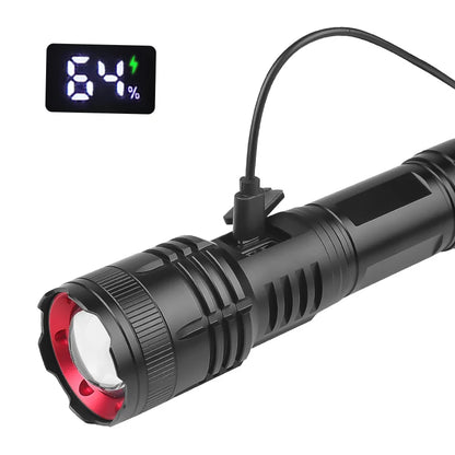 30W LED/XHP70 Strong Light Outdoor USB Rechargeable Flashlight Output Portable Super Bright Multi-function High Power 900LM Lamp