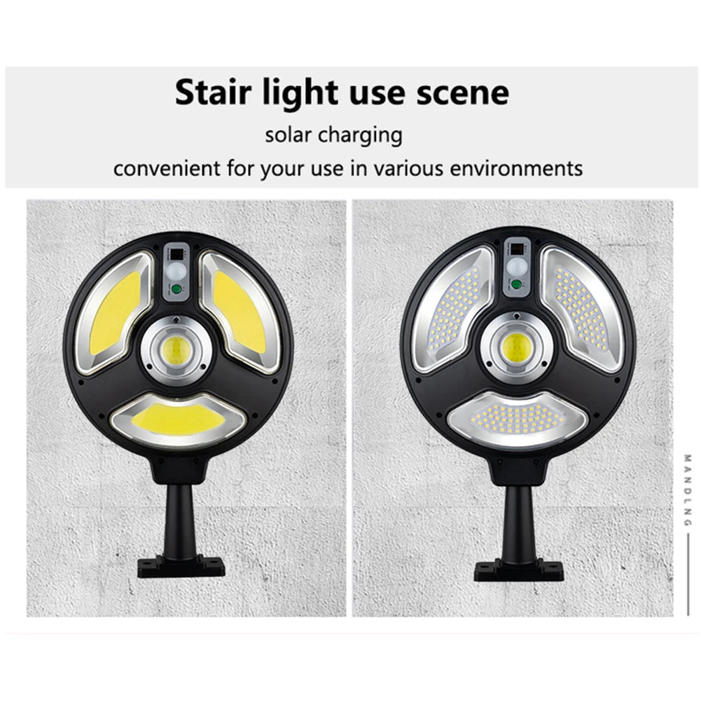 Sunlight COB LED Solar Light Outdoor Solar Lamp With Motion Sensor Solar Powered Waterproof Lights For Garden Courtyard Garage