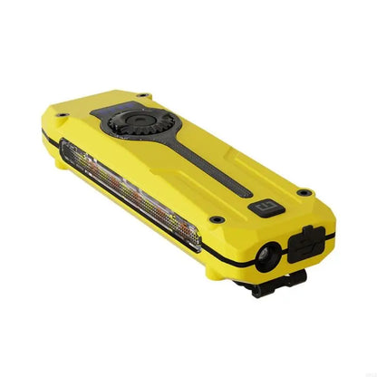 RGB Colorful Flashlight Multi-Light Outdoor Lamp with Pen Clip And Magnet - White Yellow Purple Red Strong Light Flat Lamp DTO11