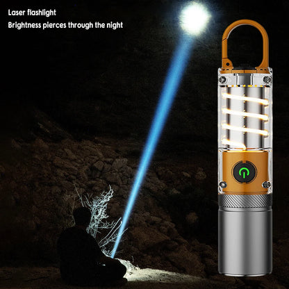 30W XHP50 LED Tungsten Filament Flashlight Detachable Spotlight Cove Atmosphere Light Telescopic Zoom 5 Modes Flashlight