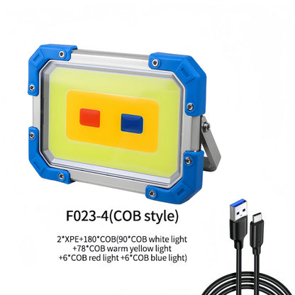 Super Bright LED Outdoor Multifunctional Portable Work Light Long Battery Life Camping Light Outdoor Camping Emergency Work Lamp