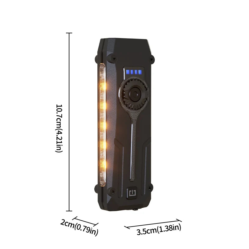 RGB Colorful Flashlight Multi-Light Outdoor Lamp with Pen Clip And Magnet - White Yellow Purple Red Strong Light Flat Lamp DTO11