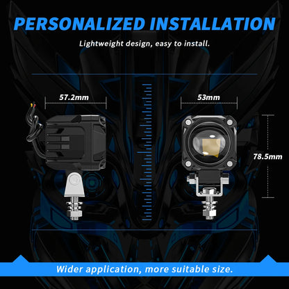 Auxiliary Lights LED Spot Driving Fog Lights for R1200GS F800GS K1600 Universal Motorcycle 40W 6000K Fog Lamps