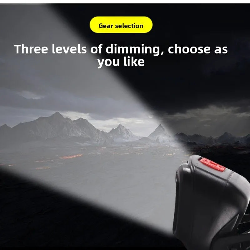 Induction LED Headlamp, Head-Mounted Night Fishing Lamp, Mini COB High-Brightness Outdoor Small Rechargeable Headlamp