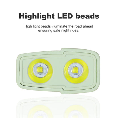 Bicycle Front Light with Colorful Warning Side Light Digital Display MTB Head Light Bottom Magnet Flashlight Cycling Accessories