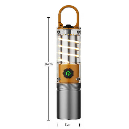 30W XHP50 LED Tungsten Filament Flashlight Detachable Spotlight Cove Atmosphere Light Telescopic Zoom 5 Modes Flashlight