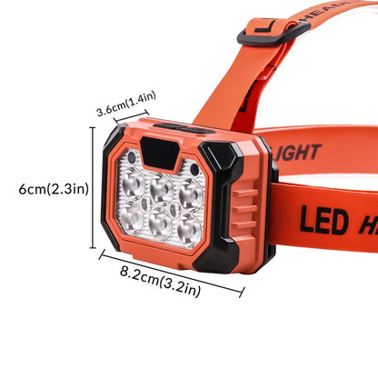 Super Bright Headlight Motion Sensor Outdoor Head Flashlight Waterproof Powerful Headlight Torch for Outdoor Camping Running