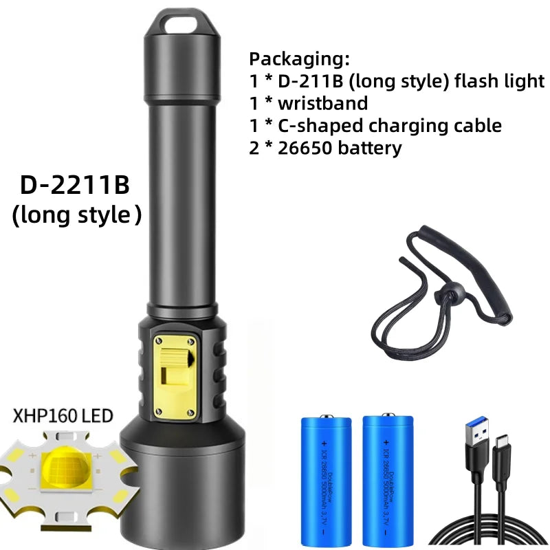 Upgrade Diving Flashlight Powerful Profession Underwater Lantern Rechargeable Dive Torch IP8 Waterproof Scuba Lamp